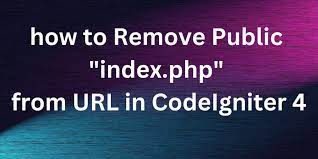 remove public index php from url