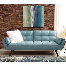 skylar turquoise blue sofa bed bernie