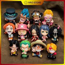 Mô hình One Piece chibi các nhân vật Luffy, Zoro, Sanji, ACE, Sabo - Mô hình  trang trí Bão Store - Mô hình nhân vật