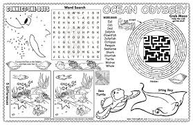 The most common coloring pages material is paper. Colorable Placemat Coloring Books