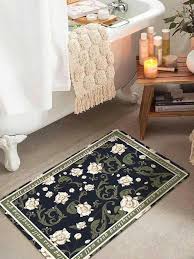 1pc fl pattern anti slip bath rug