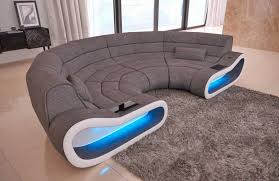 Futuristic Half Circle Couch Has Leds