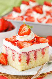 strawberry poke cake easy strawberry