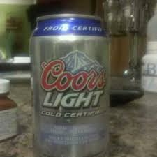 calories in coors light beer