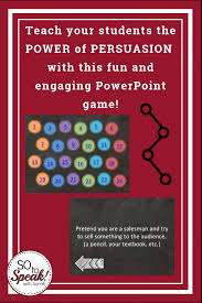 Persuasive Powerpoint Game Classroom Technology Pinterest