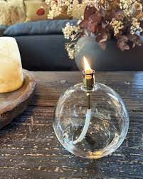 Round Glass Candle Oil Lamp La Maison