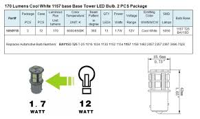 Green Longlife 5050118 1157 Ba15d Base Tower Rv Led Light Bulb Cool White 1 7 Watts 12 Volts 2 Pack