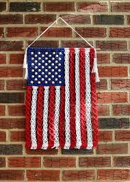 Macrame American Flag Boho Wall Hanging