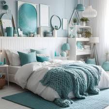 cozy white modern bedroom interior