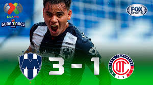 Assisted by avilés hurtado with a through ball. Monterrey Toluca 3 1 Goles Jornada 1 Liga Mx Guard1anes 2020 Youtube