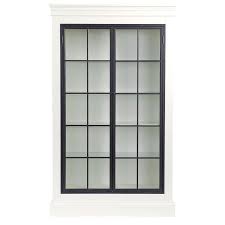 delano white wood iron frame door cabinet