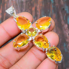 wonderful cross citrine gemstone