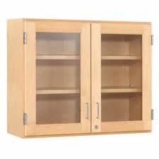 Brown Wooden Wall Storage Cabinets For