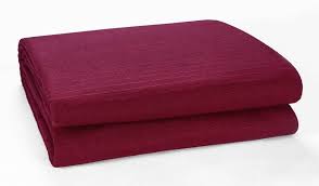 cotton throw for king size bed wine