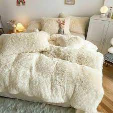 Plush Gy Bedding Set Faux Fur