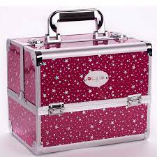 hot pink stars makeup case tackle or