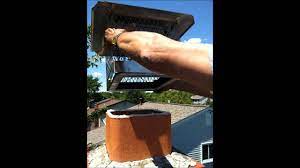 installing a top lock chimney damper by