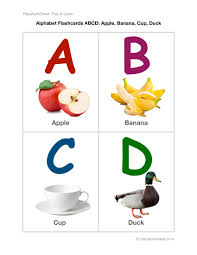 alphabet flashcards abcd free