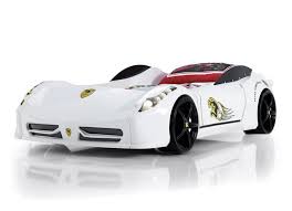 We appreciate your interest in our inventory, and apologize we do not have model details displaying on the website at this time. Super Spyder Ferrari Car Bed With Lights And Sounds Awesome