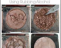 how to fix makeup with rubbing alcohol