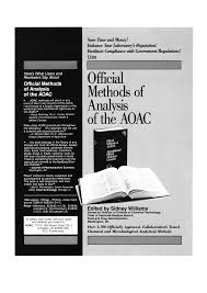 The journal of aoac international publishes fully refereed contributed papers in the fields of chemical and biological analysis: 2