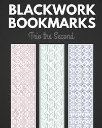 Blackwork Bookmarks Cross Stitching Pattern Set