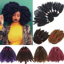 This hair compliments those ladies who have 4a 4b or 4c natural hair and wish to the kinky straight blow out collection in bulk is quality hair that is not on a weft. Kinky Marley Braiding Hair Extension Afro Twist Braid For Human Mega Thick Soft 7 51 Picclick Uk