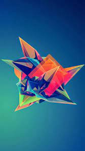 Colorful Cool Abstract Polygonal Shape ...