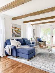 modern coastal living room reveal