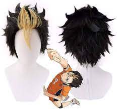 Amazon.com: Shumeier Anime Haikyuu!! Nishinoya Yuu Cosplay Costume Wigs +  Free Wig Cap : Clothing, Shoes & Jewelry