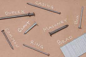 types of nails materials sizes and uses