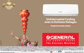 Top half of a 1963 payne a/c ad. O General Air Conditioners Uninterrupted Cooling Ad Advert Gallery