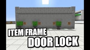 minecraft ps4 item frame door lock