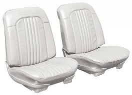 Front Seat Covers White 1972 Chevelle