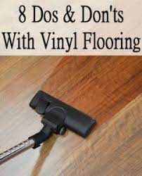 Vinyl can take surface damage from loose dirt and other debris. 8 Dos And Don Ts With Vinyl Flooring Clean Hardwood Floors Cleaning Wood Cleaning Wood Floors