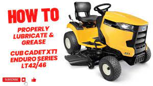 lubricate grease your cub cadet xt1