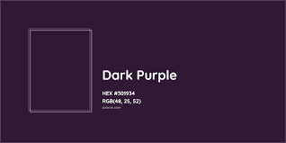about dark purple color codes