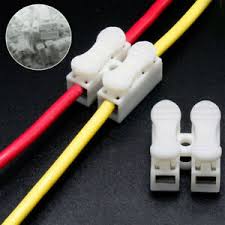The splicing of copper wires happens in the following steps: 100pcs White Electrical Cable 2pin Connectors Quick Splice Lock Wire Terminals Ebay