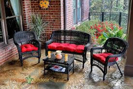 portside 4pc outdoor wicker seating set