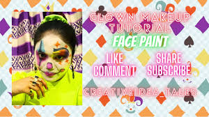 clown makeup tutorial face paint