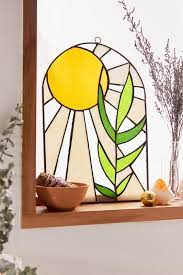 Sunrays Stained Glass Wall Hanging