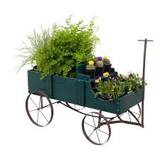 Decorative Buckboard Wagon Planter