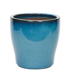 Cascade Turquoise Glazed Planter 3