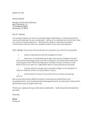 Event Planner Cover Letter Cover Letter Example For An Event Planner