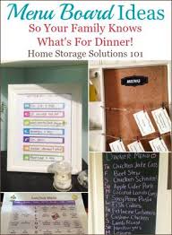 menu board ideas so your family knows