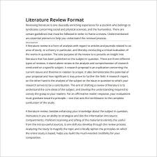 Example of dissertation literature review     Apreender PLOS Be sure to check with your faculty members as they may have a prescribed  format for a literature review matrix that they will want you to use 