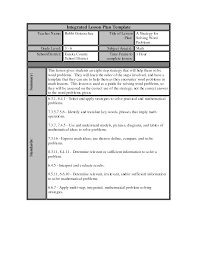 Best Photos Of Lesson Plan Template Word Daily Lesson Plan