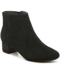 Clarks Chartli Lilac Bootie In Black Leather Black Lyst