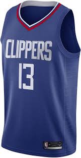The jerseys the team wears night in and night out. Amazon Com Paul George Los Angeles Clippers 13 Blue Youth Icon Edition Swingman Jersey 10 12 Clothing