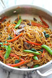 Asian Lo Mein Noodle Recipes gambar png